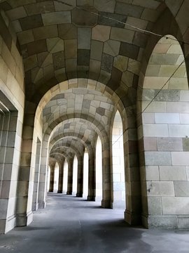 Arkaden im Reichsparteitagsgel&auml;nde in N&uuml;rnberg-Dutzendteich (Bayern)