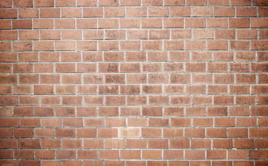 Obraz premium Backsteinmauer, Textur in braun, Hintergrund, Textfreiraum