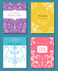 Naklejka premium Congratulation graduation invintation anniversary paper layout certification celebration vector card illustration design template