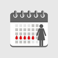 menstruation kalender weiblicher zyklus - obrazy, fototapety, plakaty