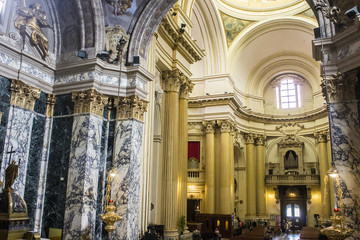 Altar inside the Sanctuary of the Madonna di San Luca, a basilica church in Bologna, northern Italy © J. Ossorio Castillo