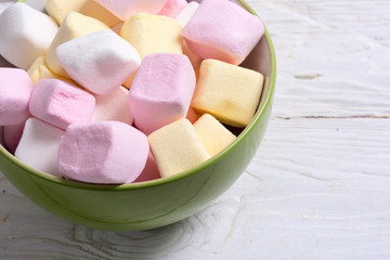 Colorful marshmallow skewers