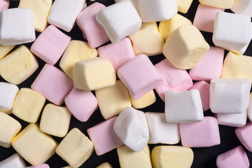 Colorful marshmallow skewers