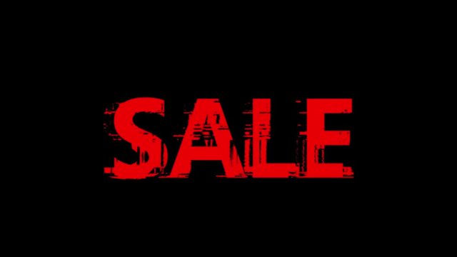 Black Friday sale. Black Friday sale promotion video glitch effect footage