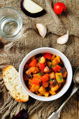 Eggplant potato Bell pepper goulash