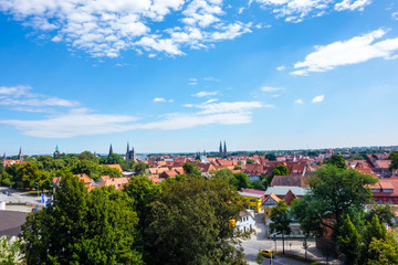 Fototapeta na wymiar Satdtpanorama Stadtlandschaft panorama Quedlinburg