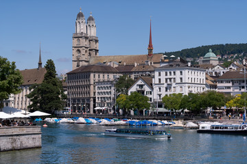 Fototapeta premium View on the Grossmünster Church