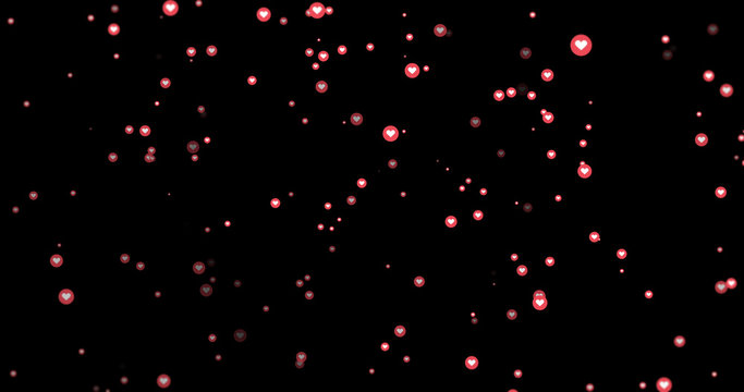 modern like pink circle icons on black background.