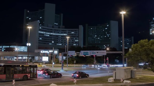 Timelapse of Wagramer Stra��e in Vienna