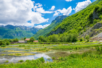 Naklejka na ściany i meble Famous springs Ali-Pasha are located near the Prokletije mountains.