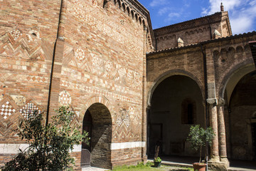 Fototapeta na wymiar The Basilica di Santo Stefano and the Sette Chiese in Bologna, Italy