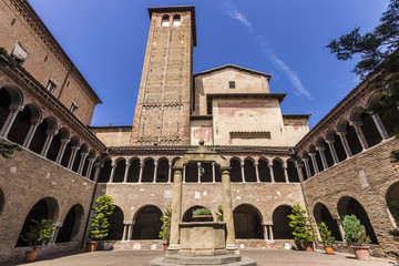 Fototapeta premium The Basilica di Santo Stefano and the Sette Chiese in Bologna, Italy