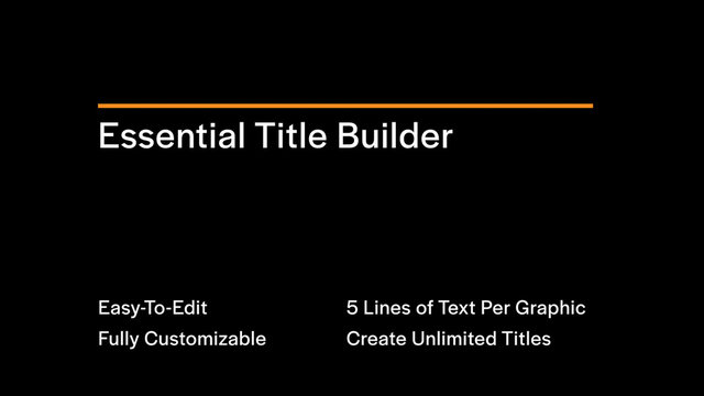 Fold Down Reveal Titles