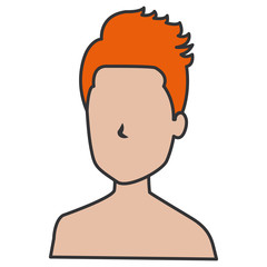 young man shirtless avatar character