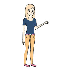 beautiful woman avatar character