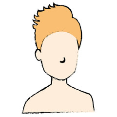 young man shirtless avatar character