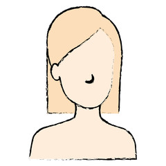 beautiful woman shirtless avatar character