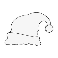 Santa claus hat icon vector illustration graphic design