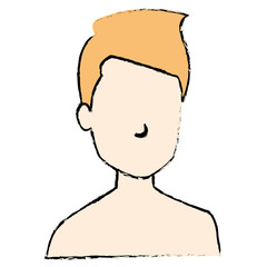 young man shirtless avatar character