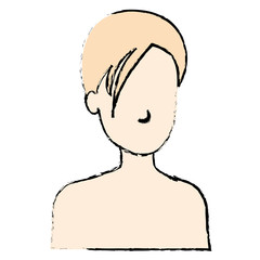 beautiful woman shirtless avatar character