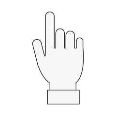 Hand Touching something icon vector illustration graphic design