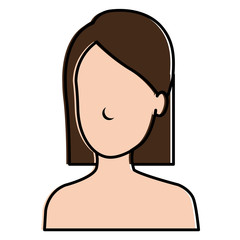 beautiful woman shirtless avatar character