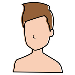 young man shirtless avatar character