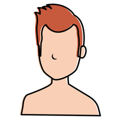 young man shirtless avatar character