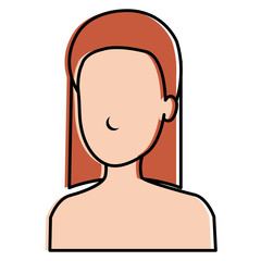 beautiful woman shirtless avatar character