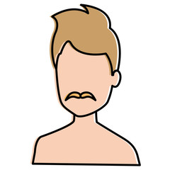 young man shirtless avatar character