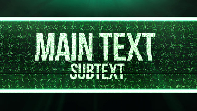 Pixelated Banner Title