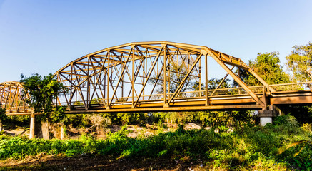 Columbus, TX  October 13,2017 The bridge into Columbus, TX over the Colorado River on route 71.