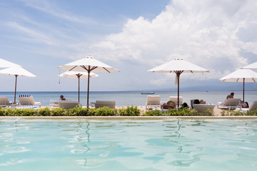 Pool Relaxation on the Beach