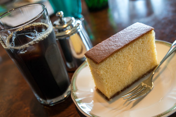 カステラとコーヒー