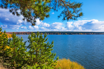 Autumn landscape. Berdsk, Siberia, Russia