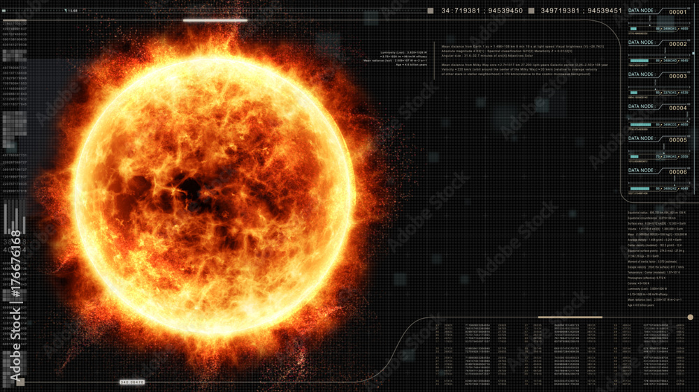 Poster Sun Solar Flare Particles coronal mass ejections for background computer desktop screen display