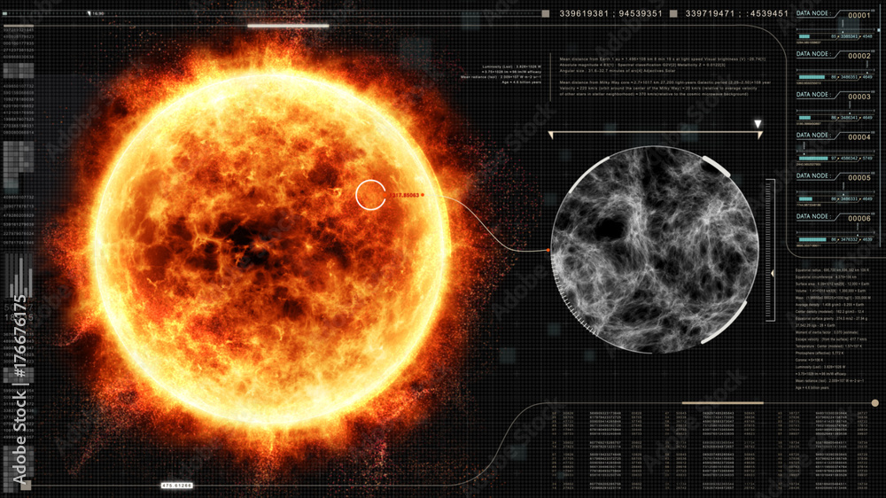Poster Sun Solar Flare Particles coronal mass ejections for background computer desktop screen display