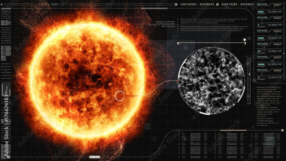 Poster Sun Solar Flare Particles coronal mass ejections for background computer desktop screen display