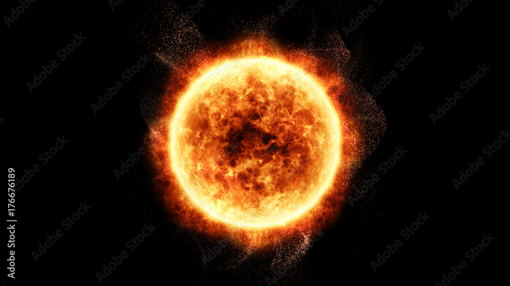 Poster Sun Solar Flare Particles coronal mass ejections for background computer desktop screen display