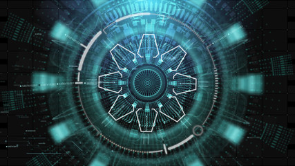 Hi-tech user interface head up display for background computer desktop screen display