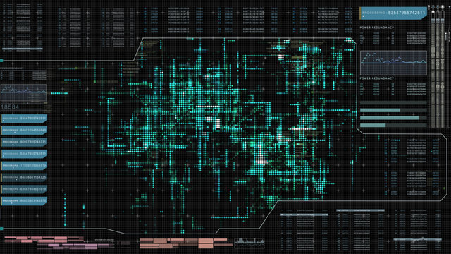 Hi-tech user interface head up display for background computer desktop screen display