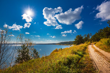 Autumn landscape. Berdsk, Siberia, Russia