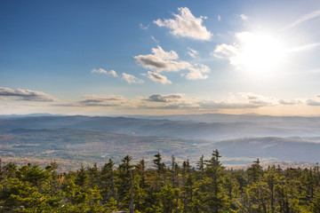 Beautiful mountain view at evening
