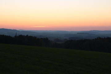 herbst sonnenuntergang landschaft