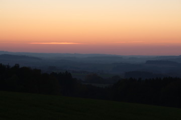 herbst sonnenuntergang landschaft