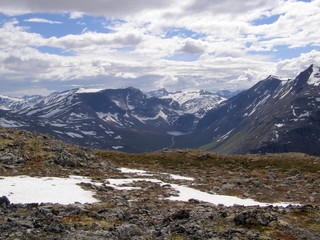 Fototapeta na wymiar Góry Norwegii