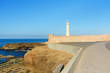 Fototapeta na wymiar Lighthouse of Rabat, Morocco