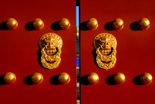 Iconic Chinese Gate, Beijing, China.