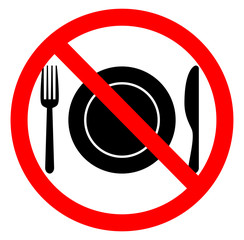 No food sign