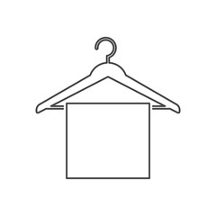 Hanger sign icon, Cloakroom symbol